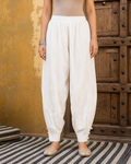 White Cotton Chikankari Women's Bottoms